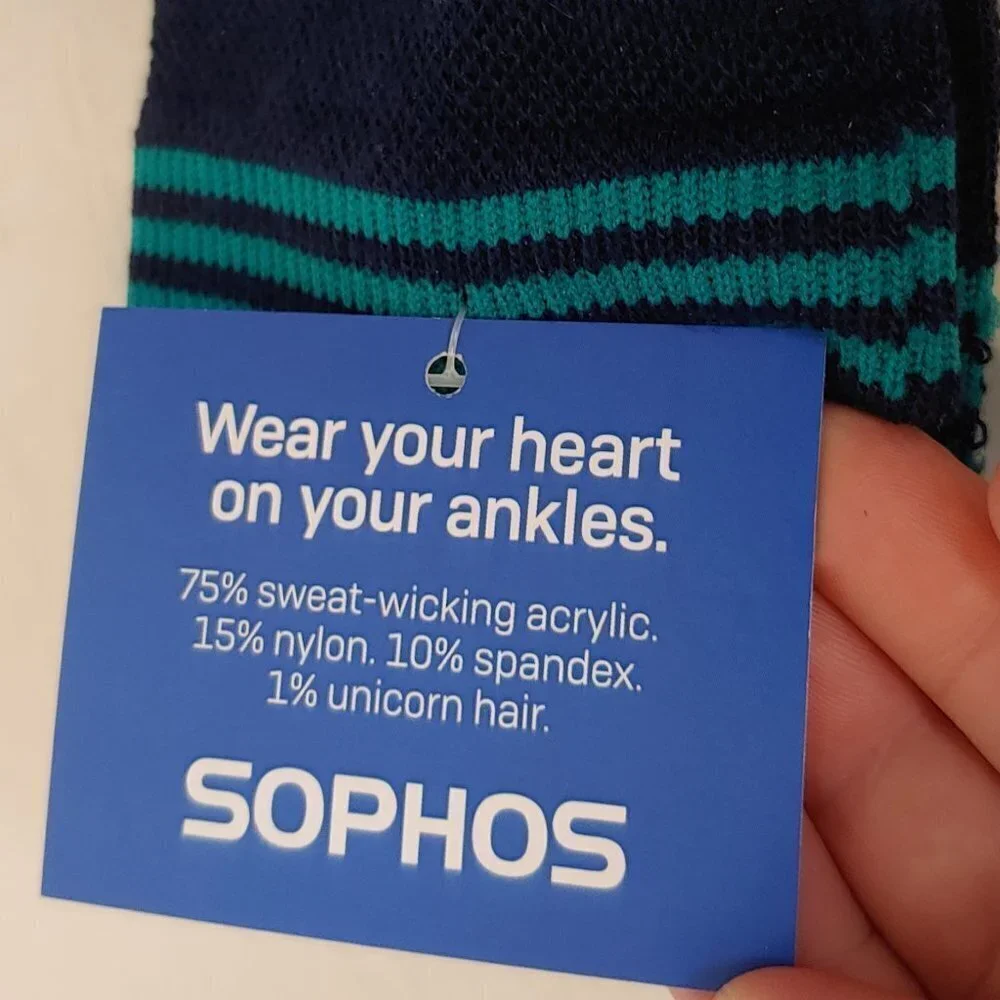 NWT Funny Socks Conference Call Zoom Meeting‎ Sophos Office Gift